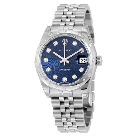 womens rolex datejust 31 blue fwce|Rolex ladies Datejust 31mm steel.